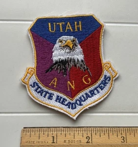 Utah ANG Air National Guard State Headquarters gestickter farbiger Bügelbild Aufnäher - Bild 1 von 3