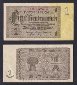 Banconota Germania 1 rentenmark 1937 P.-173b SPL/XF - Picture 1 of 1