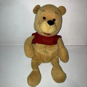Disney Store Winnie The Pooh Beanbag Plush 9” Soft Toy Pooh Bear Vintage - Picture 1 of 6
