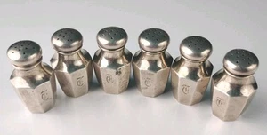 Lote de 6 saleros y pimenteros Watson de plata esterlina 77 gramos sin ponderar - Imagen 1 de 6