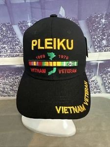Vietnam Veteran 1969 1976 Pleiku Station Ribbons US Warriors Military Black New - Picture 1 of 11