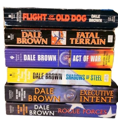 Dale Brown Lot of 6 Paperback Books Military Novels Shadows of Steel ++ - Image 1 of 2