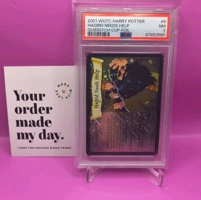 2001 WOTC Harry Potter - Hagrid Needs Help - Quidditch Cup - Foil - PSA 7 NM... - Image 1 of 4
