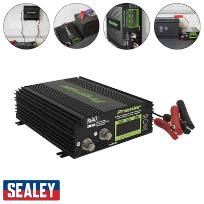 Sealey SPBC30 Battery Support Unit Charger 30A 6v 12v 24V Batteries GEL AGM Lead - Image 1 of 4