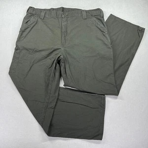 Pantalones Carhartt Para Hombre 42 (Real 42x32) Verde 100% Algodón peto ajuste núcleo de trabajo - Imagen 1 de 18