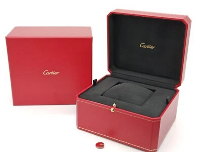 [Casi Como Nuevo] Caja Correa Reloj Cartier Genuino Rojo CRCO000497 con Caja Exterior Foto 1 de 4