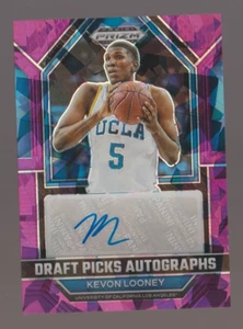 KEVON LOONEY 2023 PRIZM Draft Picks Auto 13/99 Viola Ghiaccio Autografo Guerrieri - Foto 1 di 2