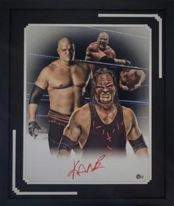 Kane WWE Framed Autographed 16 X 20 Photo Beckett Holo - Picture 1 of 1