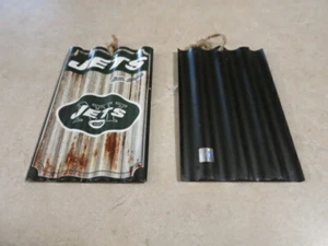 NY JETS Metall Bauernhaus rustikaler Baumschmuck offiziell lizenziert liest Est 1960 - Bild 1 von 2