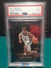 🔥 🏀2021 Rookie Card Panini Select #41 Chris Duarte Blue PSA MINT 9