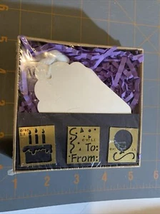 Lasting Impressions For Paper Lets Celebrate Gift Tag Kit Emboss Die Cut - Picture 1 of 2