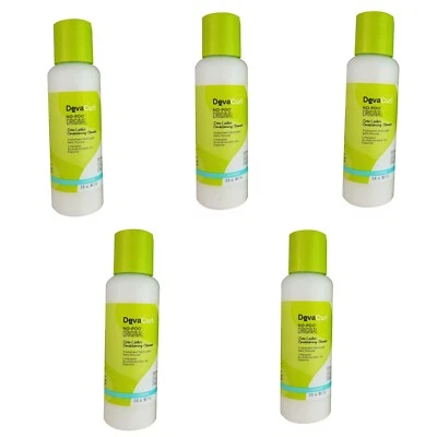 Deva Curl No-Poo Original Cleanser 3 oz Each Travel Size Pack of 5 - Image 1 of 2