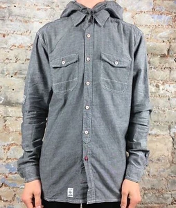 Addict New Long Sleeve Standard Hood Shirt Black size S - Picture 1 of 5