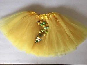 NUEVO Niñas Grueso PRINCESA Colgante Chicle CAMPANA Collar de Hadas y Tutú Set - Imagen 1 de 1