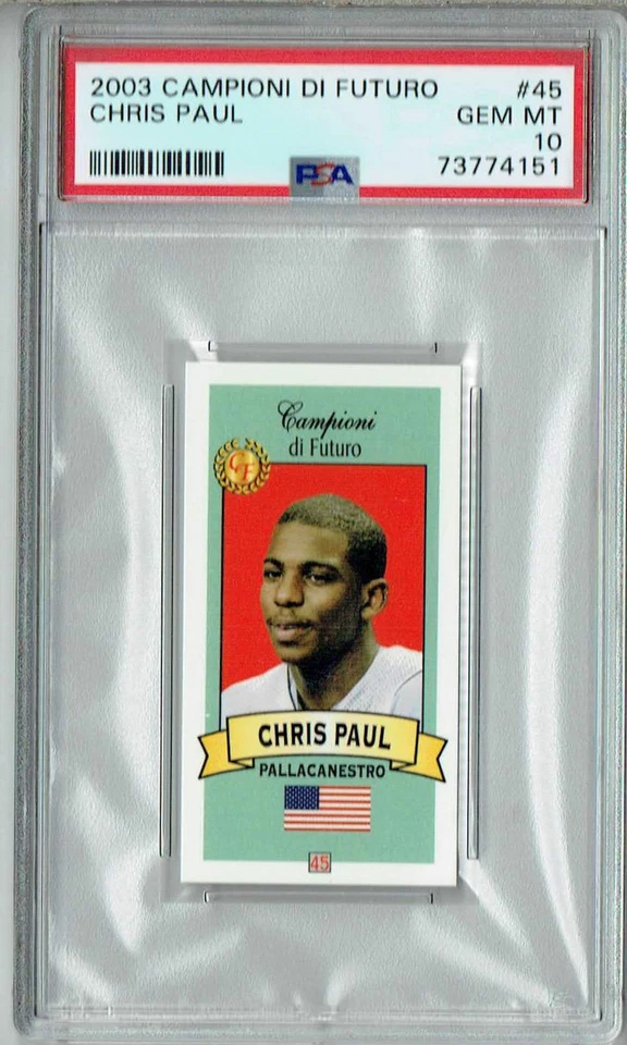$ PSA 10 GEM-MT Chris Paul 2003 Campioni Futuro #45 Rookie Card Red Back - Image 1 of 1