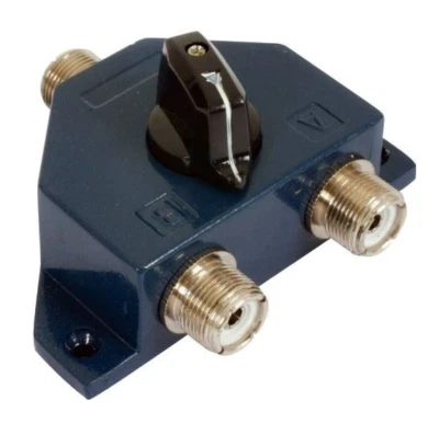 MOONRAKER 2 WAY SO239 COAX SWITCH CS 201 FOR ANTENNAS, 2500W 0-1000 MHz 0.1dB
