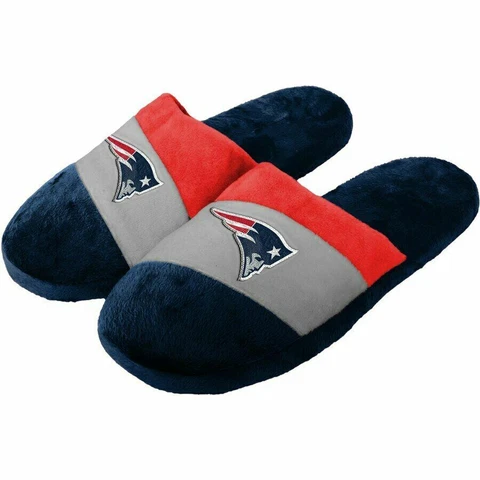 NFL New England Patriots 2019 Color block Slide Slippers Cover