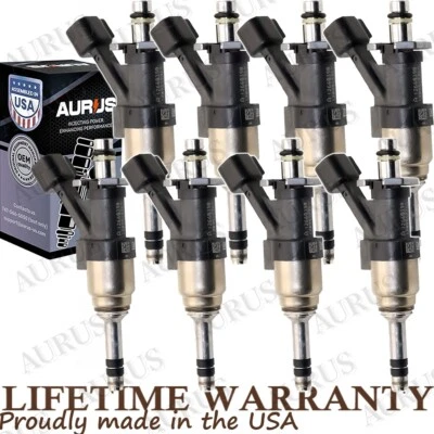 x8 OEM AURUS NEW Fuel Injector for 2014-2017 Chevrolet GMC 1500 5.3L A12668390 - Imagem 1 de 4