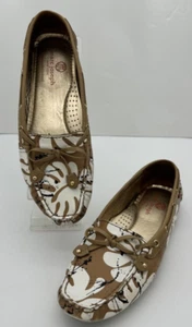 Marc Joseph Cypress Hill Tan White & Black Slip On Loafer Sz 7 Driving Moccasins - Picture 1 of 10