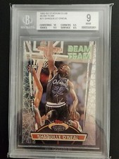1992-93 Topps Stadium Club Shaquille O'Neal BEAM TEAM RC BGS 9