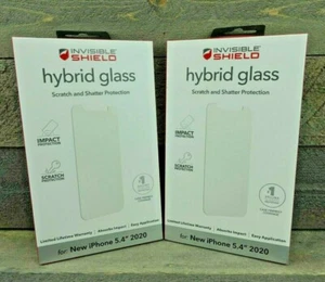 2 Pack GENUINE Zagg Invisible Shield Hybrid Glass Apple iPhone 12 Mini 5.4" NEW! - Zdjęcie 1 z 3