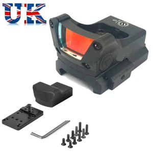 Mira telescópica de punto rojo M1 holográfica 3,5 MOA óptica reflectante para rifle Glock 17 19 - Imagen 1 de 7