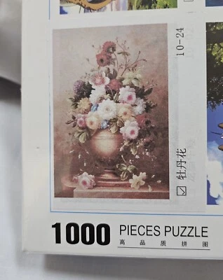 Rompecabezas chino 1000 piezas naturaleza muerta floral #10-24 aproximadamente 30" x 20" Foto 1 de 4