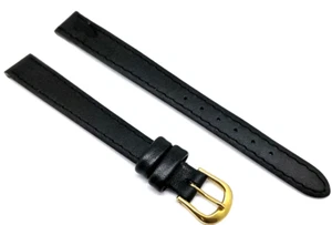 Uhrenarmband Länge L Überlang Breite 12mm Kalbsleder schwarz / 83 - Picture 1 of 4