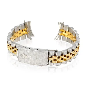 Rolex Datejust 2-Tone Yellow 4.5CTW Natural Diamond Jubilee 36mm Watch Bracelet - Picture 1 of 7