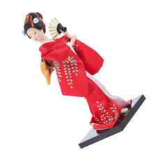Japanese Geisha Doll in Kimono Collectible Figurine Decoration