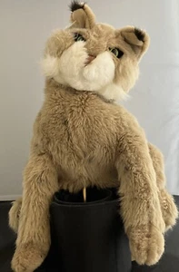 Folkmanis Ganzkörper sitzend Bobcat #2199 nicht mehr produziert nur Tush Tags bitte lesen! - Bild 1 von 7