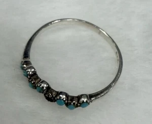 Sundance Mermaid Kisses Turquoise Ring Size 7 Missing Stones - Picture 1 of 5