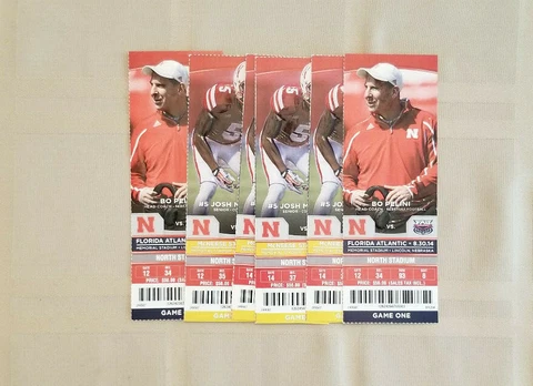 2014 NEBRASKA CORNHUSKER FOOTBALL TICKET STUBS Cover