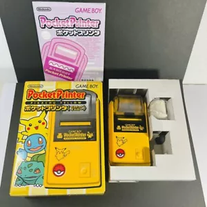 New Nintendo Game Boy Pocket Printer Pokemon Pikachu Gelb Japan - Bild 1 von 12