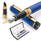 Fountain Pen - Medium Nib amd Fine Nib | Includes Luxury Box, 6 Ink Cartridge...