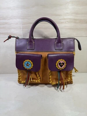 Bolso de Mano Dooney & Bourke Bolero Estrella/Corazón Multicolor Cuero Cartera Bolso Raro Foto 1 de 4