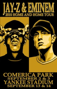 *JAY-Z**EMINEM* 2010 REPLICA HOME & HOME CONCERT POSTER - Picture 1 of 1