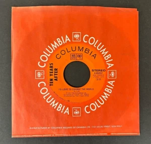 NEU 1971 KANADA 7" Alvin Lee & Ten Years After I'd Love To Change The World - Bild 1 von 2