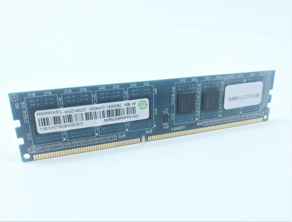 Ramaxel RMR5030EF68F9W-1600 4GB PC3L-12800 DDR3L-1600 Desktop RAM - Image 1 of 1