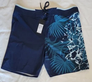 OAKLEY PERFORMANCE FIT Men Size 38 Hawaiian Floral Print Board Swim Shorts NEW - Picture 1 of 9