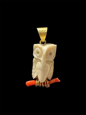 Ciondolo realizzato a mano gufo - Immagine 1 di 4