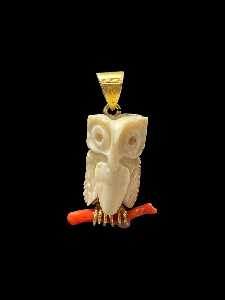 Ciondolo realizzato a mano gufo - Immagine 1 di 4
