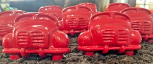 Red Truck Metal Drawer Knobs Pulls Set of 8 - Picture 1 of 2