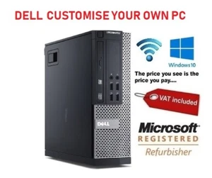 Dell Optiplex ULTRA Fast cheap Desktop Core i7 16GB 2TB 120GB SSD Windows 10 PC - Picture 1 of 6