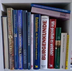 15x Geschichte Bücher Regalfach historischer Weltatlas Sammlung Paket Burgenkund - Bild 1 von 3