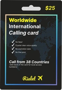 Międzynarodowa karta telefoniczna o wartości 25 USD | NATYCHMIASTOWA eDelivery - Zdjęcie 1 z 1