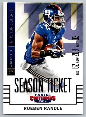 2014 Panini Contenders Rueben Randle New York Giants #50 - Image 1 of 2