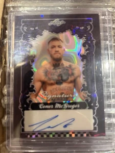 2025 Leaf Signature Series Conor Mcgregor 1/1 Auto Purple UFC MMA - Picture 1 of 2