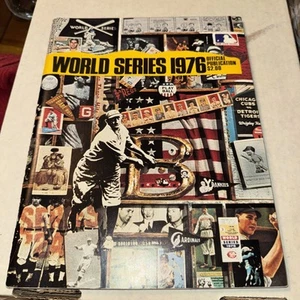 1976 Nueva York Yankees Cincinnati Reds Programa Oficial Serie Mundial ~Ex+ - Imagen 1 de 3