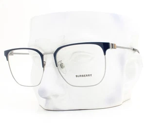 Burberry Brille Glasses B1383D 1003 Polished Silber Navy Blau 55mm mit Etui - Bild 1 von 6